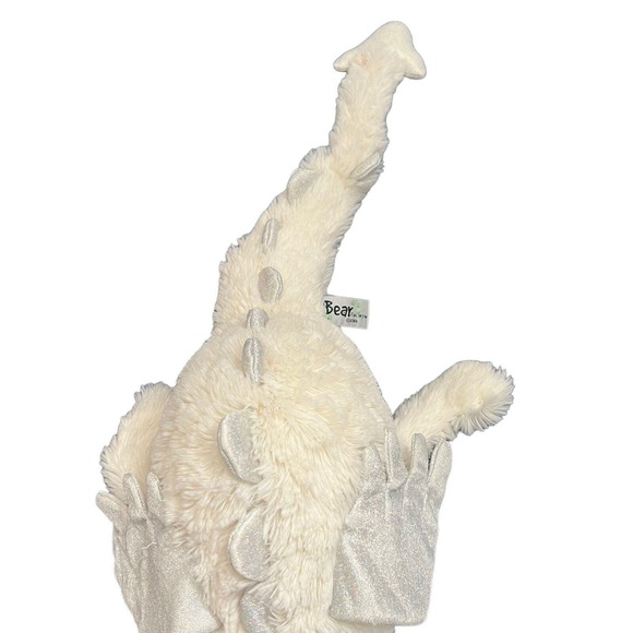 2001 The Bear Factory CLOUD The Dragon16”PlushBlue Eyes Sparkling Silver Wings - Picture 6 of 13